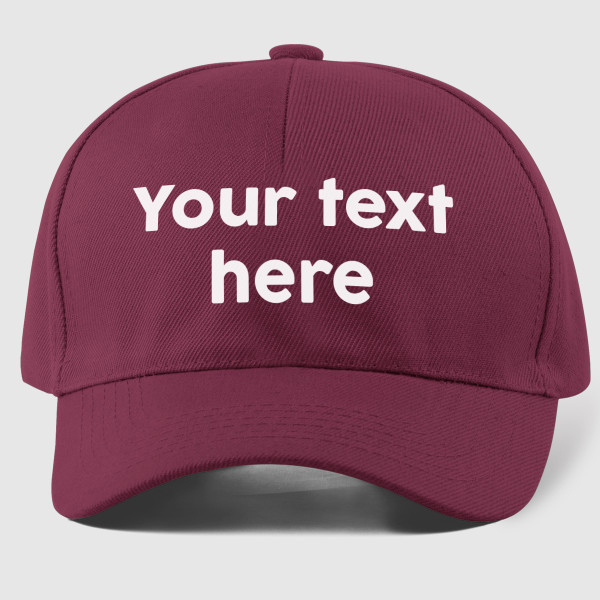 Cap with your own text
