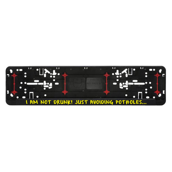 Car number plate frame "I'm not drunk" Car number plate frame "I'm not drunk"