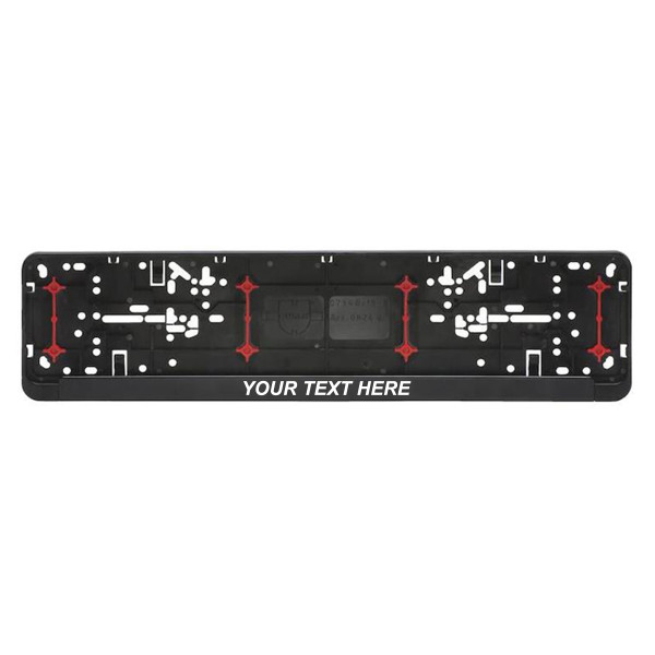 Car number plate frame with your chosen text Car number plate frame with your chosen text