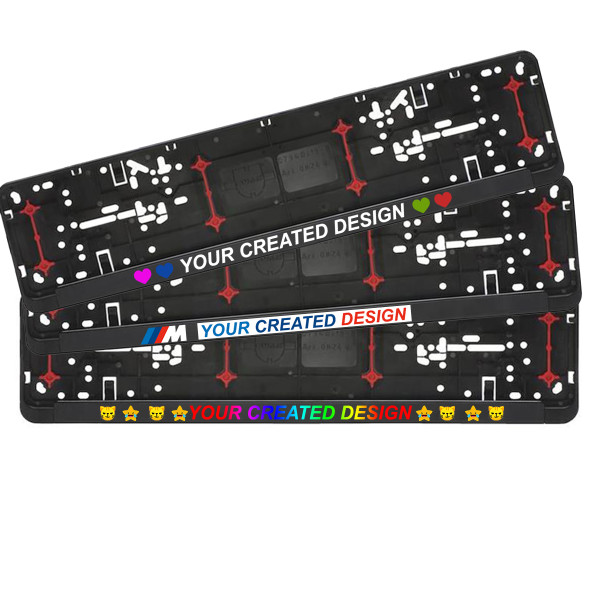 Car number plate frame with your design Car number plate frame with your design