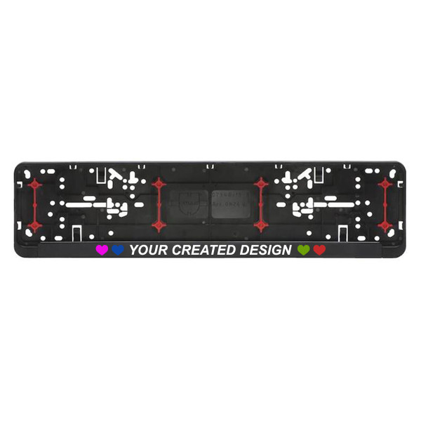 Car number plate frame with your design Car number plate frame with your design