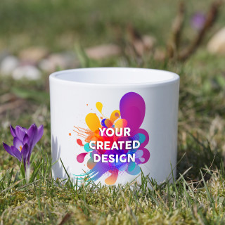 Ceramic flower pot with your own design Ceramic flower pot with your own design