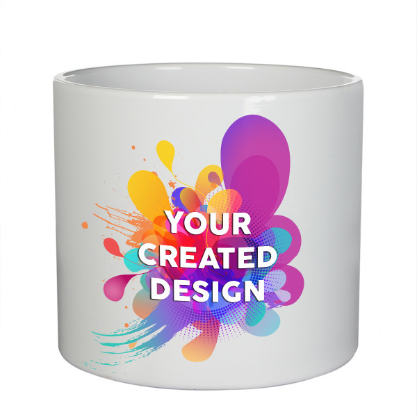 Ceramic flower pot with your own design