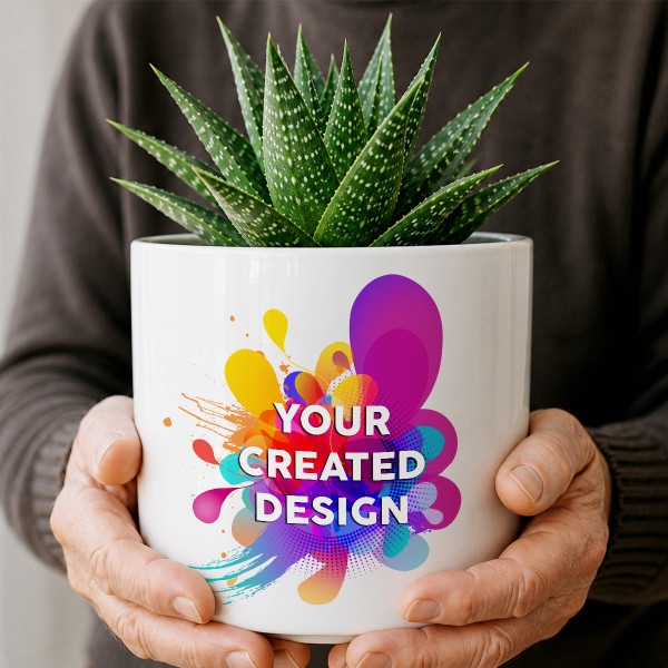 Ceramic flower pot with your own design
