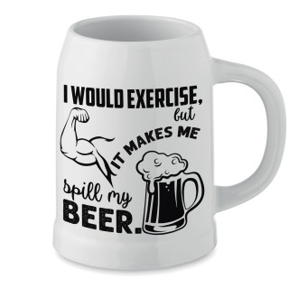 Ceramic Mug "I Don't Exercise"
