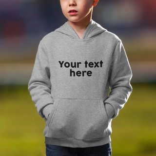 Children's hoodie with your own text