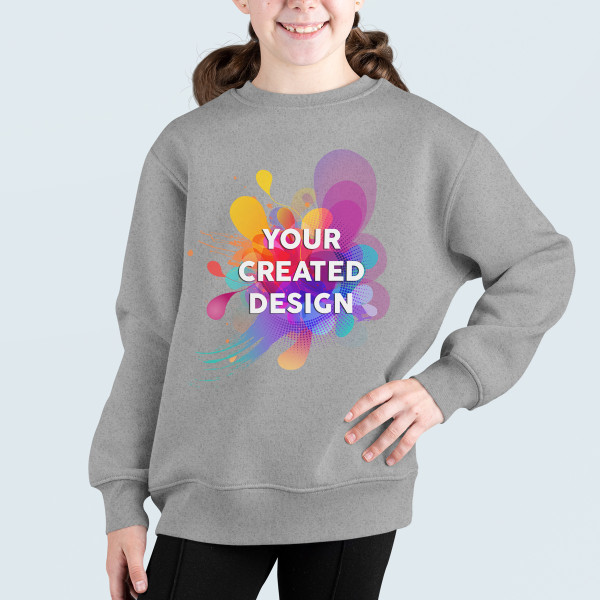 Children's hoodie without hood with your custom design Children's hoodie without hood with your custom design