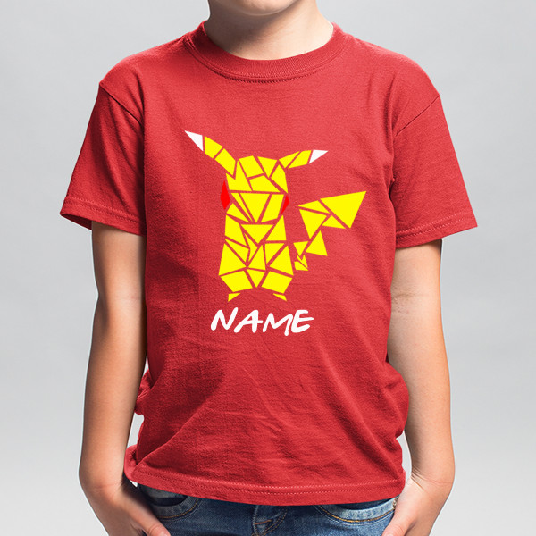 Children's T-shirt "Pokemon" with your chosen name Children's T-shirt "Pokemon" with your chosen name