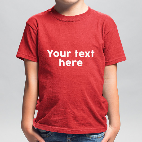 Children's T-shirt with your own text
