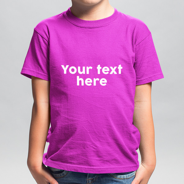 Children's T-shirt with your own text