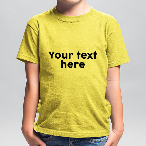 Children's T-shirt with your own text