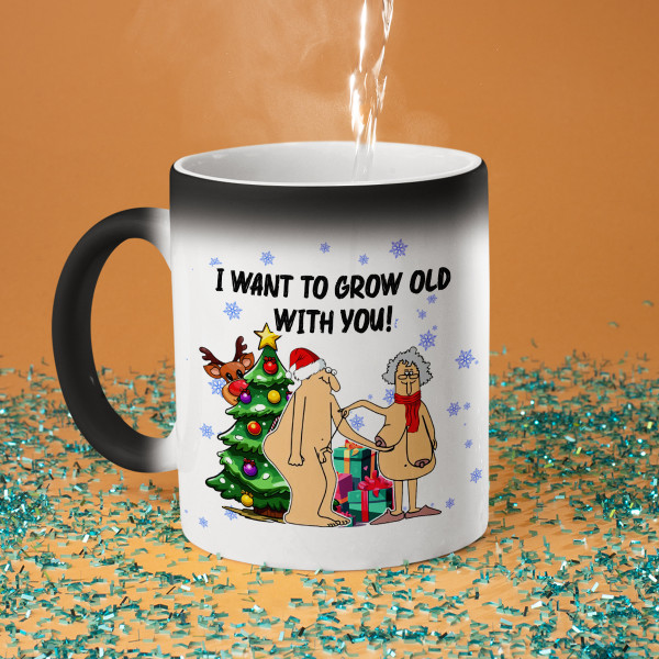 Christmas Mug "I want to grow old with you" Christmas Mug "I want to grow old with you"
