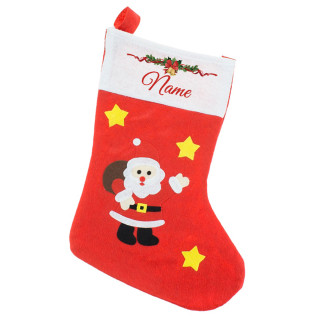 Christmas stocking "SANTA" with your chosen name