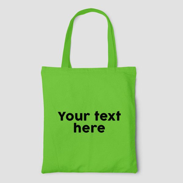 Color fabric bag with your own text Color fabric bag with your own text