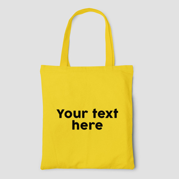 Color fabric bag with your own text Color fabric bag with your own text