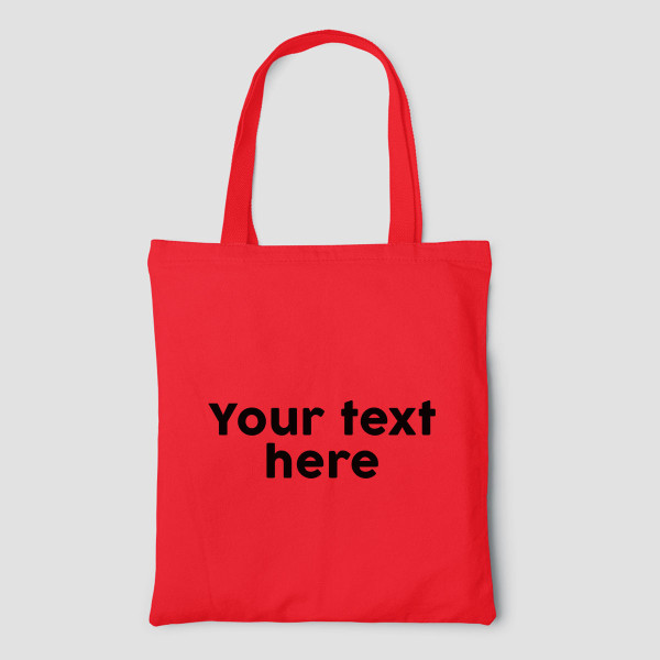 Color fabric bag with your own text Color fabric bag with your own text