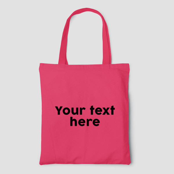 Color fabric bag with your own text Color fabric bag with your own text