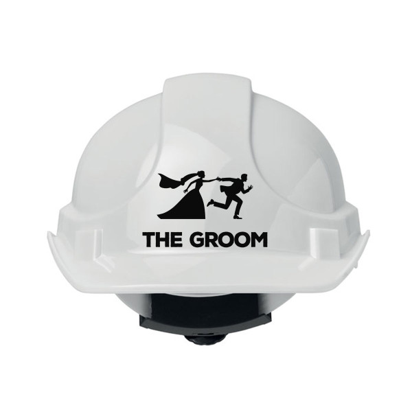 Construction helmet "The groom"