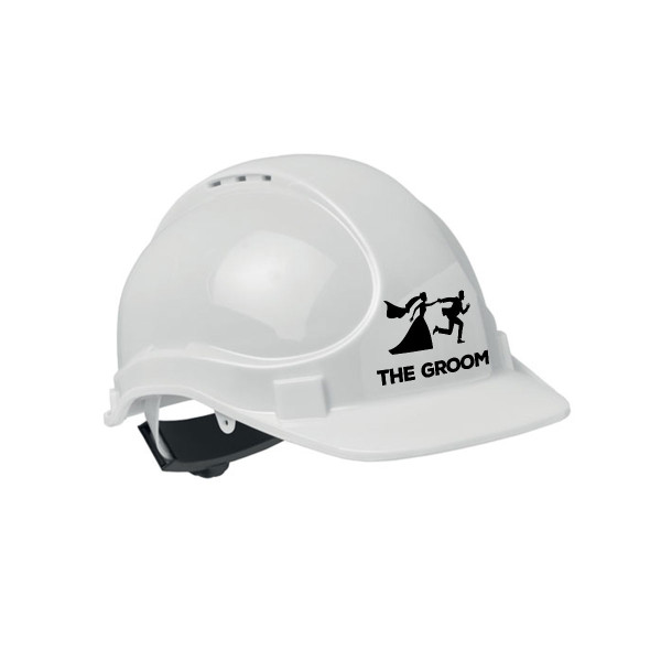 Construction helmet "The groom"