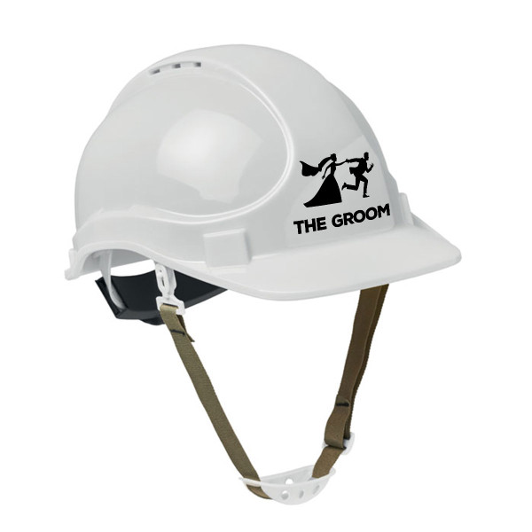Construction helmet "The groom"