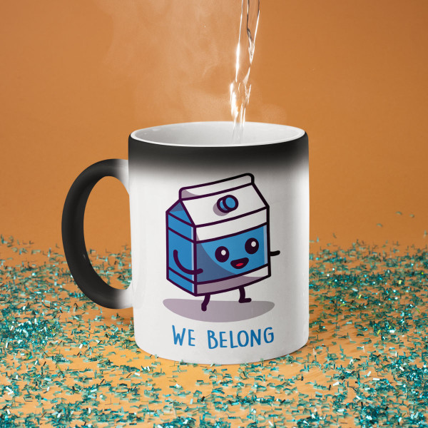 Cup set for couples "Breakfast couple"