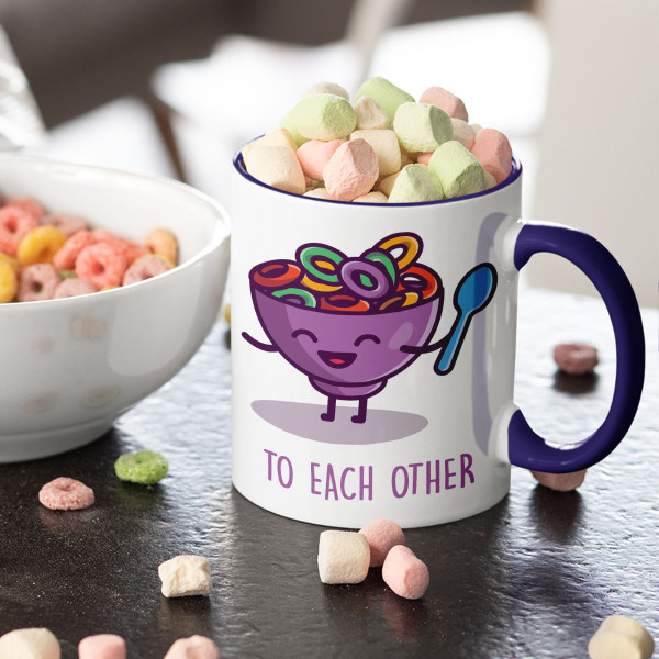 Cup set for couples "Breakfast couple"