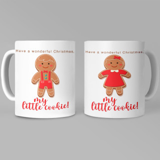 Cup set for couples "Cookies"