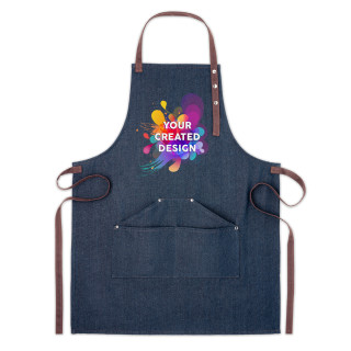 Denim apron with your custom design