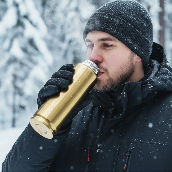 Bullet-Shaped Thermos with your engraved text (1000ml)