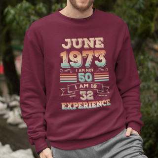 Sweatshirt "Experience" with your selected date (without hood)