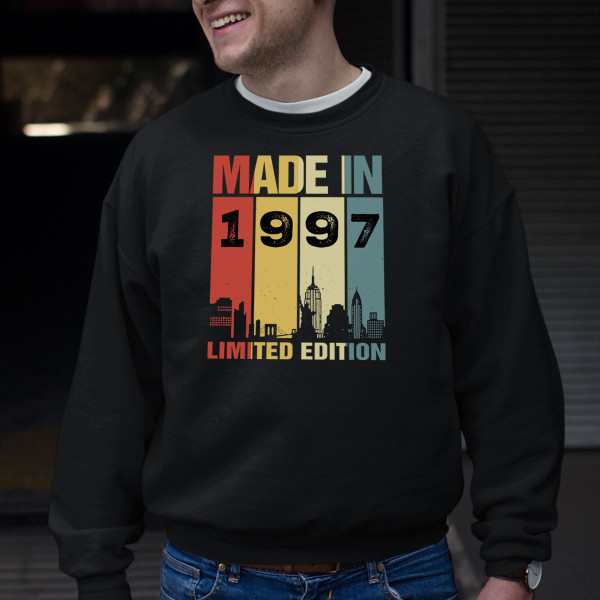 Sweatshirt "Limited Edition" with Your Chosen Birth Year (without Hood)