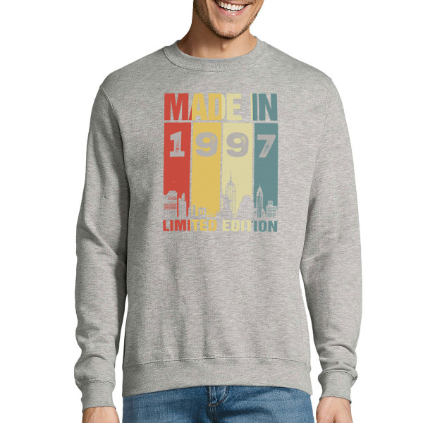 Sweatshirt "Limited Edition" with Your Chosen Birth Year (without Hood)