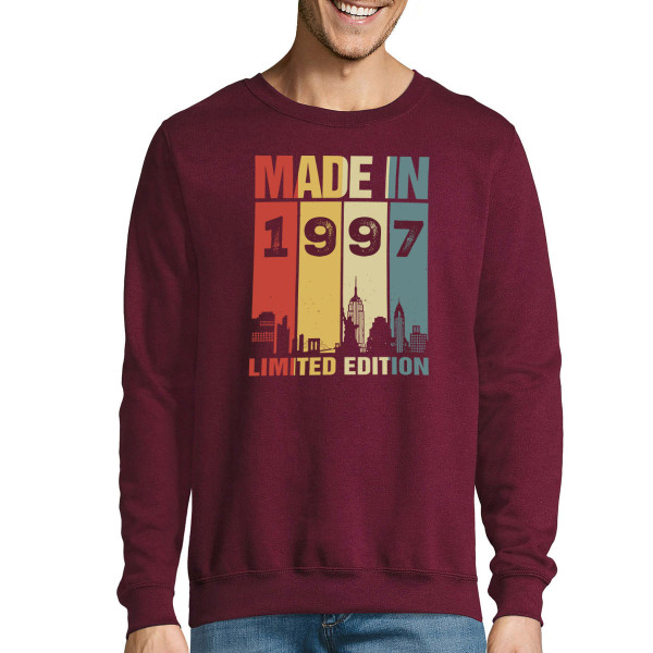 Sweatshirt "Limited Edition" with Your Chosen Birth Year (without Hood)