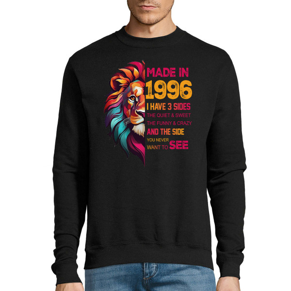 Sweatshirt "Made in" with Your Chosen Birth Year (without Hood) Sweatshirt "Made in" with Your Chosen Birth Year (without Hood)