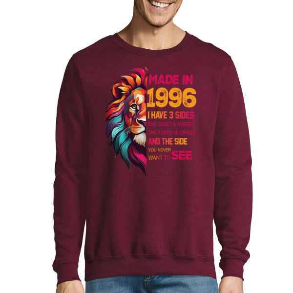 Sweatshirt "Made in" with Your Chosen Birth Year (without Hood) Sweatshirt "Made in" with Your Chosen Birth Year (without Hood)