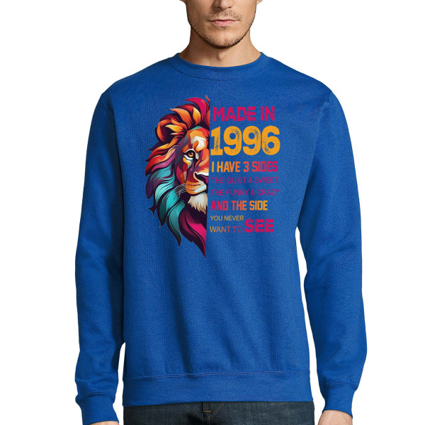 Sweatshirt "Made in" with Your Chosen Birth Year (without Hood) Sweatshirt "Made in" with Your Chosen Birth Year (without Hood)
