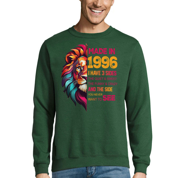 Sweatshirt "Made in" with Your Chosen Birth Year (without Hood) Sweatshirt "Made in" with Your Chosen Birth Year (without Hood)