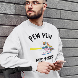 Sweatshirt "Pew pew unicorn" (without hood)