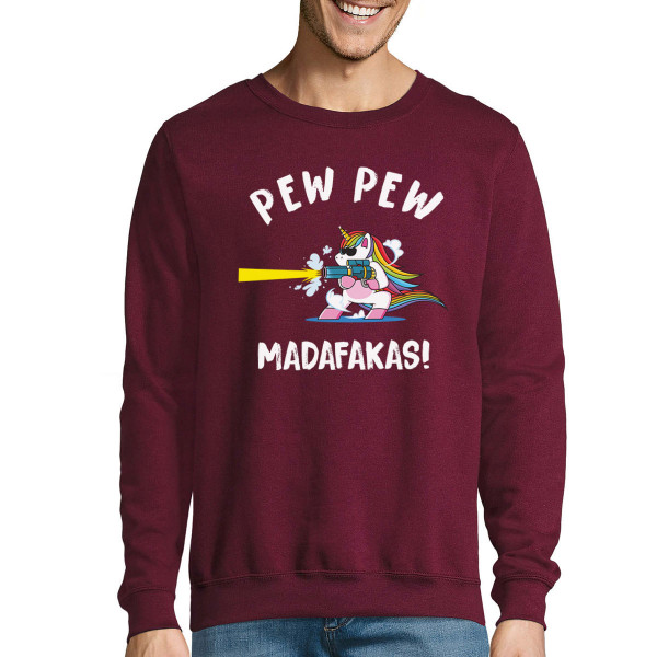 Sweatshirt "Pew pew unicorn" (without hood)