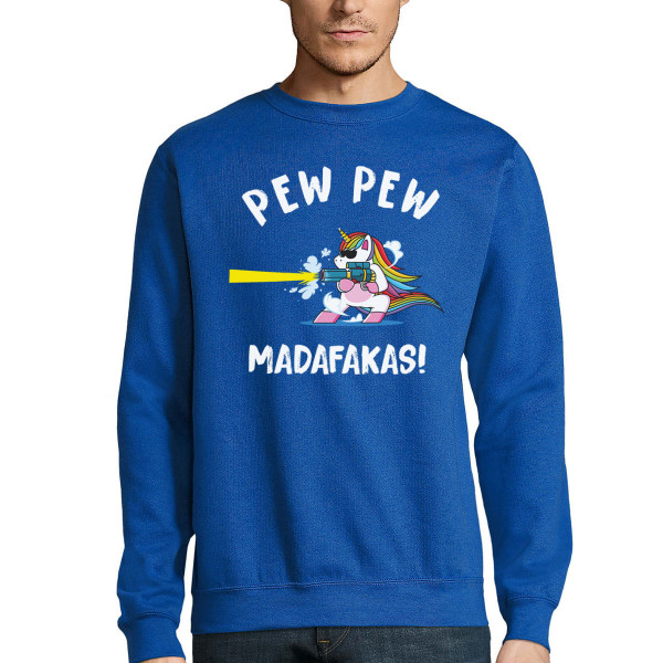 Sweatshirt "Pew pew unicorn" (without hood)