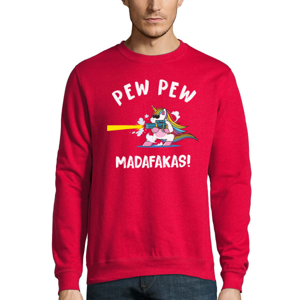 Sweatshirt "Pew pew unicorn" (without hood)