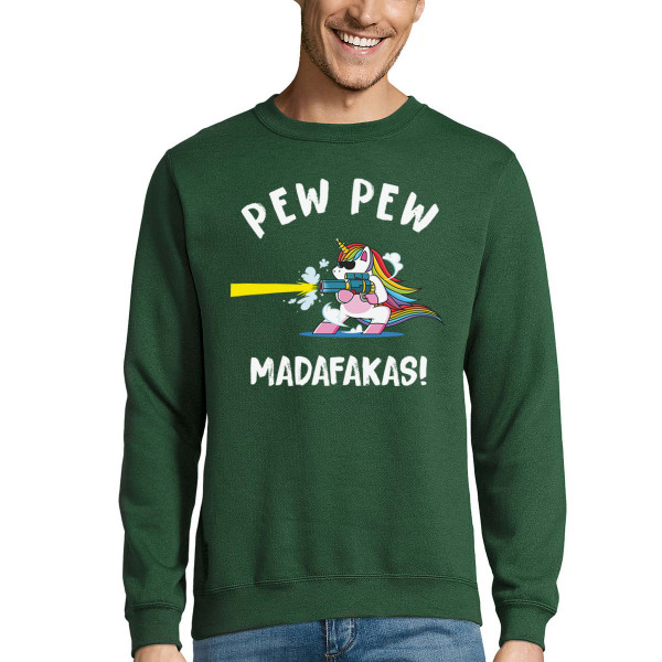 Sweatshirt "Pew pew unicorn" (without hood)
