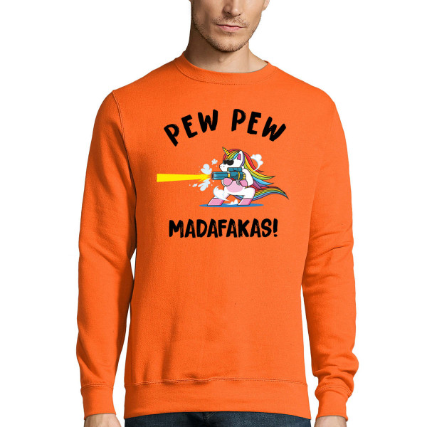 Sweatshirt "Pew pew unicorn" (without hood)