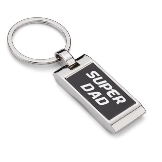 Engraved Keychain "Super Dad"