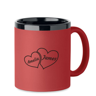 Engraved mug "Hearts" with Your Chosen Names
