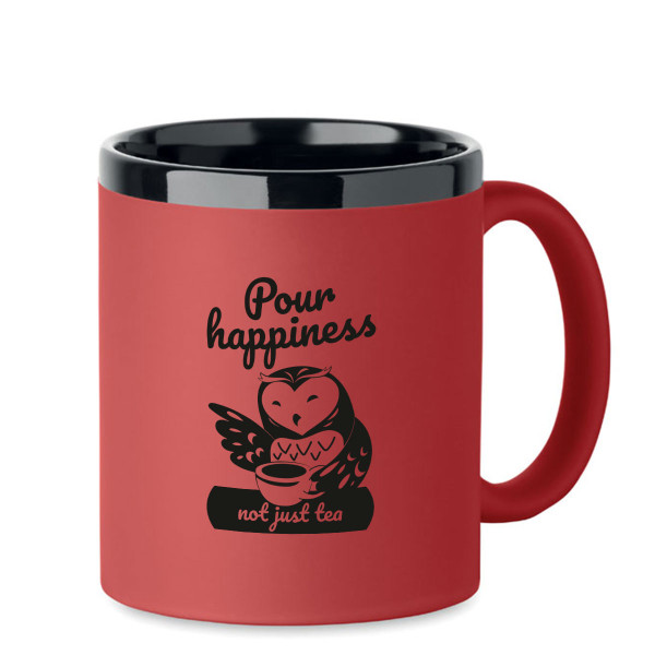 Engraved mug "Pour happiness, not just tea"