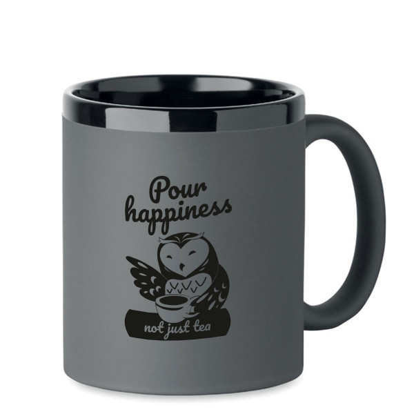 Engraved mug "Pour happiness, not just tea"