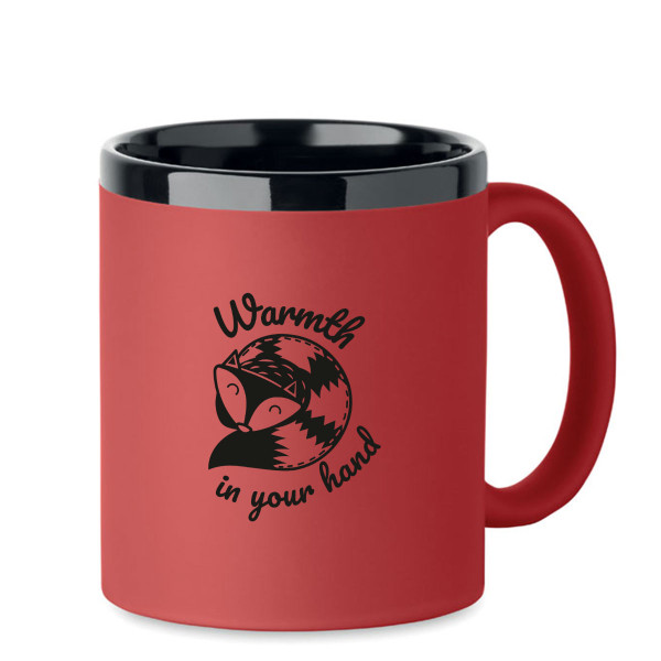 Engraved mug "Warmth in your hand"
