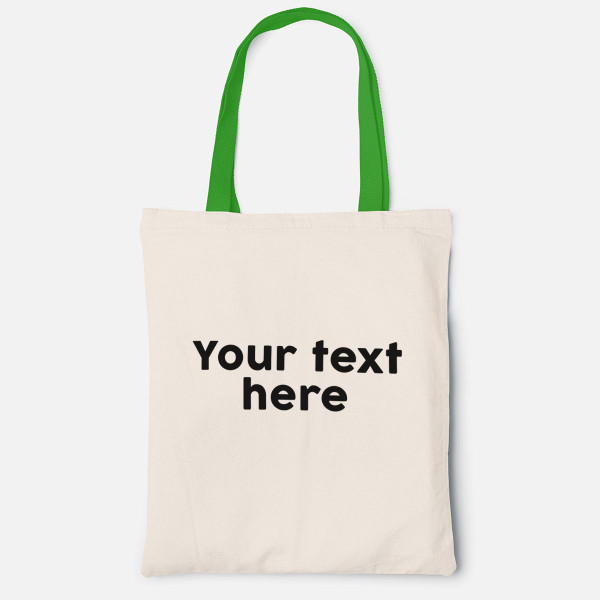 Fabric bag with your own text Fabric bag with your own text