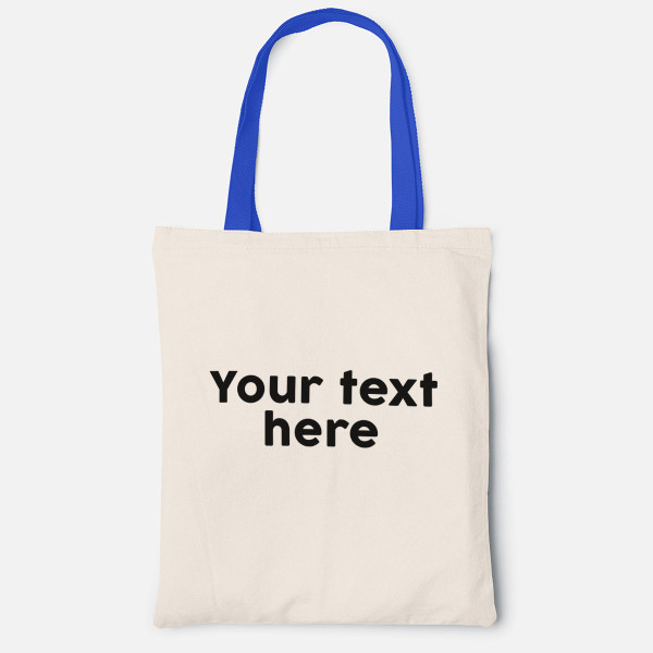 Fabric bag with your own text Fabric bag with your own text